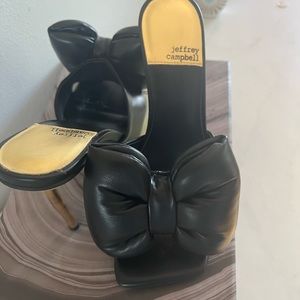 Women's Bow Down High Heel Slide Sandal